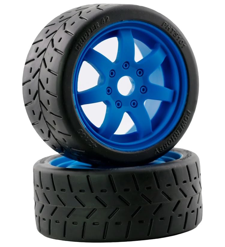 Amazon.com: Powerhobby 1/8 Gripper 42/100 Belted Mounted Tires